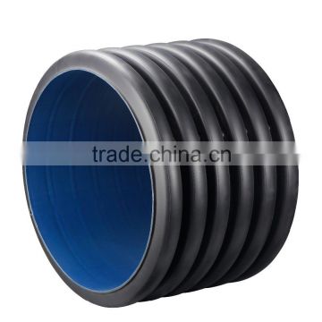 Double wall bellows HDPE pipe