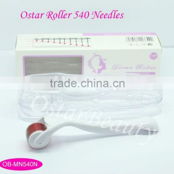 (Ostar Factory) Derm Rolling Meso Roller,540 Needles Derma Roller,Titanium DTS Roller