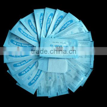 Disposable Teeth Wipes for Easy Dental Cleaning Teeth whitening finger wipes for oral care, teeth wipes for clinic and home