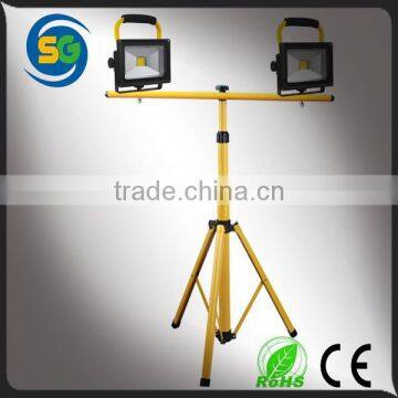 Outdoor lighting 40W rechargeable LED tripod work light