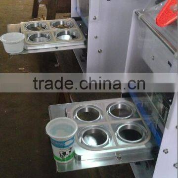 juice and beverage plastic cup sealing machine