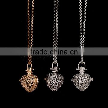 Best selling products brass pregnant ball locket sweater essential oil necklace
