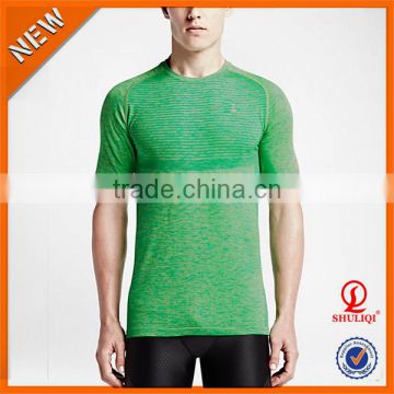 Custom men's running t shirts, gym wear for men,garments manufacturer China H-576