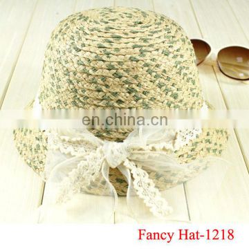 Fashion Newest Custom Lady Fashion straw hat wholesale
