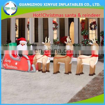 2014 Hotest selling reindeer and santa claus inflatable