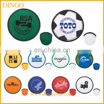 Wholesale custom printed logo foldable frisbee for sale