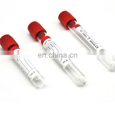 Disposable 4ml Glass PET Non Vacuum Blood Collection Tube with Gel