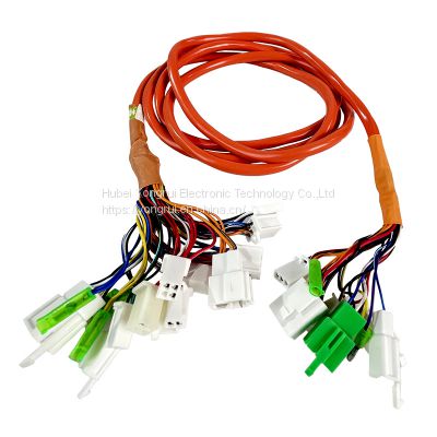 Electric two-wheeler and three-wheeler wiring harness internal and vehicle wire harness