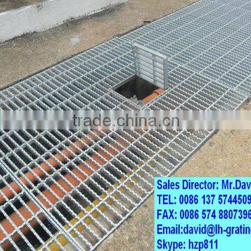 galvanized floor trench bar grating,galvanized drain cover, road trench grating cover