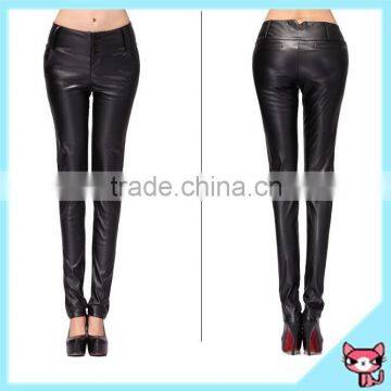 American Style OEM Black Women Leather Pants