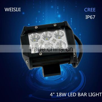 Shenzhen supplier best car accessories 4" 9-32v 18w Dual Row Off Road Light Bar                        
                                                                                Supplier's Choice