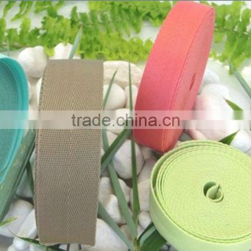 best price multi-color high tenacity woven cotton Webbing in roll