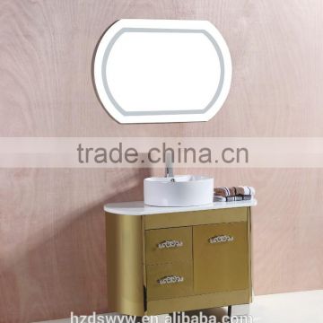 304 stainless steel vanity/stainless steel bathroom vanity/stainless steel frame bathroom vanities