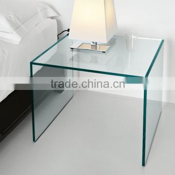 Tempered glass hot bending console table in bedroom with AS/NZS2208:1996, BS6206, EN12150 certificate
