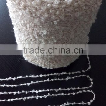 1/3NM 56%acrylic 30%wool 14%nylon Fancy Loop yarn