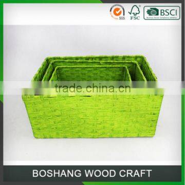 High quality basket willow basket waster paper natural material basket