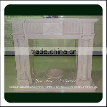 Outdoor Marble Fireplace Columns Surround