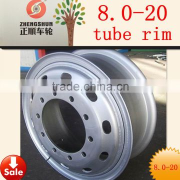 8.0-20 truck wheel rim of tube