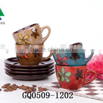 Cheap custom printed tea cups and saucers wholesales