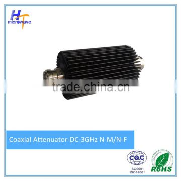 Cable Attenuator 50 Watts 3G coaxial attenuator 3/6/10/15/20/30dB N Connector 50ohm