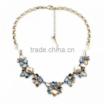 OEM/ODM Factory Direct Sale 2016 Vintage Stone Flower Pendant Necklace