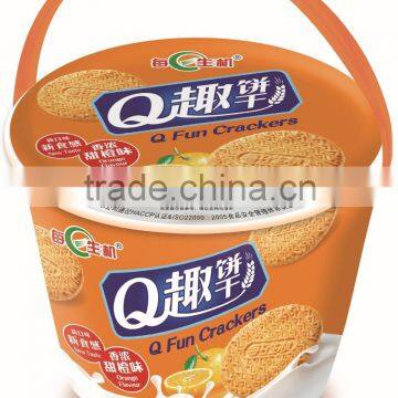 Q Fun CrackersFruit Flavor Q Fun Crackers Crispy Biscuit(orange fla)