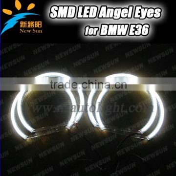 131mm 3014 SMD LED angel eyes ring for BMW E36 E38 E39 car headlight with blue red green white color available