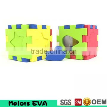 Melors safe educational kindergarden good quality Kids puzzle cube,foam puzzle cube,eva puzzle cube made by china supplier