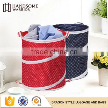 No smell multicolor linen folding laundry basket
