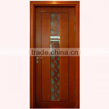 Economical glass wooden single door