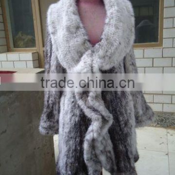 2015 on sale genuine knitted mink fur coat for women MC24