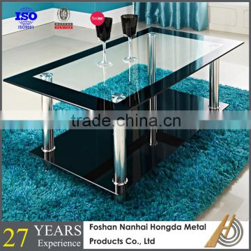 side design glass sofa table