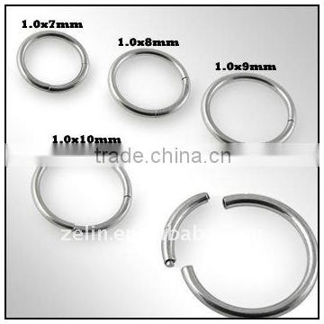 Wholesale body piercing jewelry stainless steel segment ring