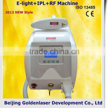 Www.golden-laser.org/2013 New Style E-light+IPL+RF Medical Machine Protable Diode Laser 12x12mm