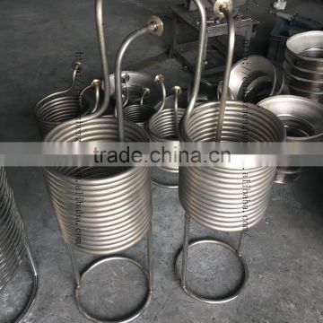 Stainless steel coil heat exchanger