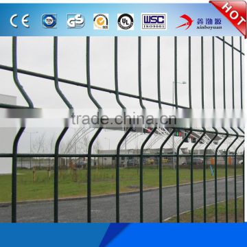 Triangle Curved Wire Fencing Airport Perimeter PVC Coated Galvanized 3d Fecne Panel