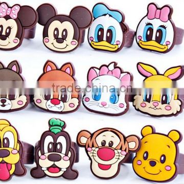 Fashionable cute design silicone ring & 2015 wholesale animal ring for child