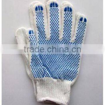 hot selling single side PVC dotting glove/ oilfield hand tools