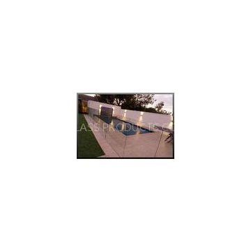 Tempered Swimming Pool Glass Fencing , Glass Deck Fencing Blue