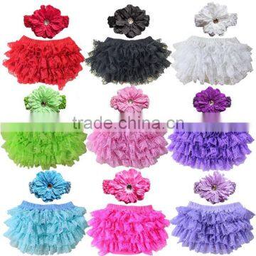 New Arrival ruffle diaper cover ruffle diaper cover lace trim baby bloomers