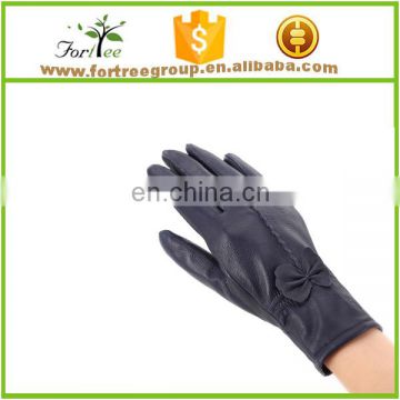 women leather hand driving gloves