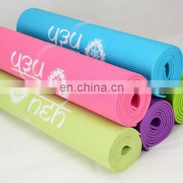 PVC yoga mat with jute, exercise mat, anti-slip yoga mat