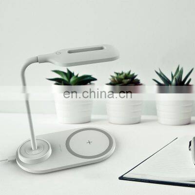 Wireless Charging Charger New Arrivals 2020 Receiver Mobile Phones For Iphone For Sansung 2 In 1 Wireless Charger Table Lamp