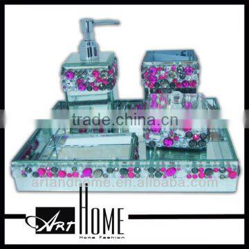 ceramic bathroom set and accessories elegant bathroom set and colorful 1103-009