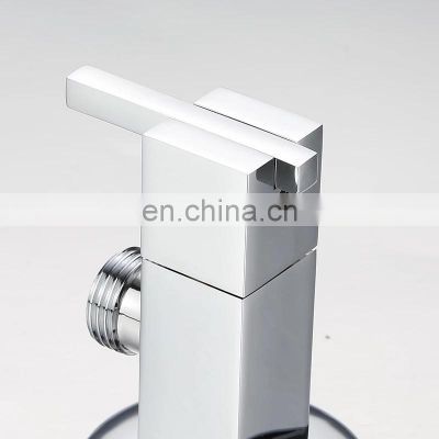 Factory sell chrome zinc body abs handle chrome 1/2 inch angle valve