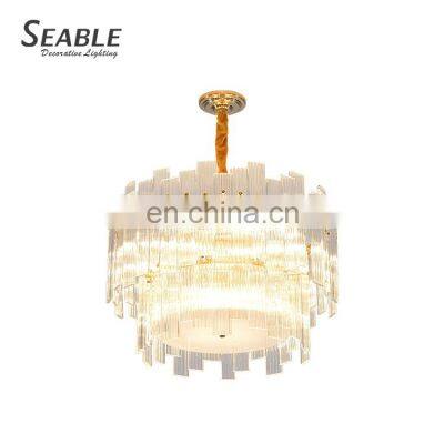 Luxury Indoor Decoration Chandelier Hotel Home Villa Glass Modern Pendant Lamp