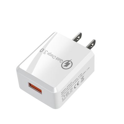 2022 Factory price Portable universal US EU UK plug fast charging 3 ports qc3.0 usb wall charger