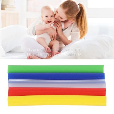 Wholesale Baby Teething Tube Silicone Infant Teether Chewing Toy