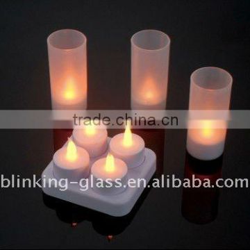 led rechargeable candles - 4pcs/set