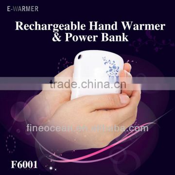 Rechargeable Hand Warmer And Power Bank 2400mah F6001